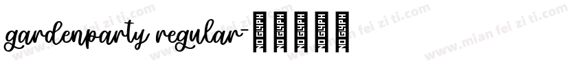 gardenparty regular字体转换